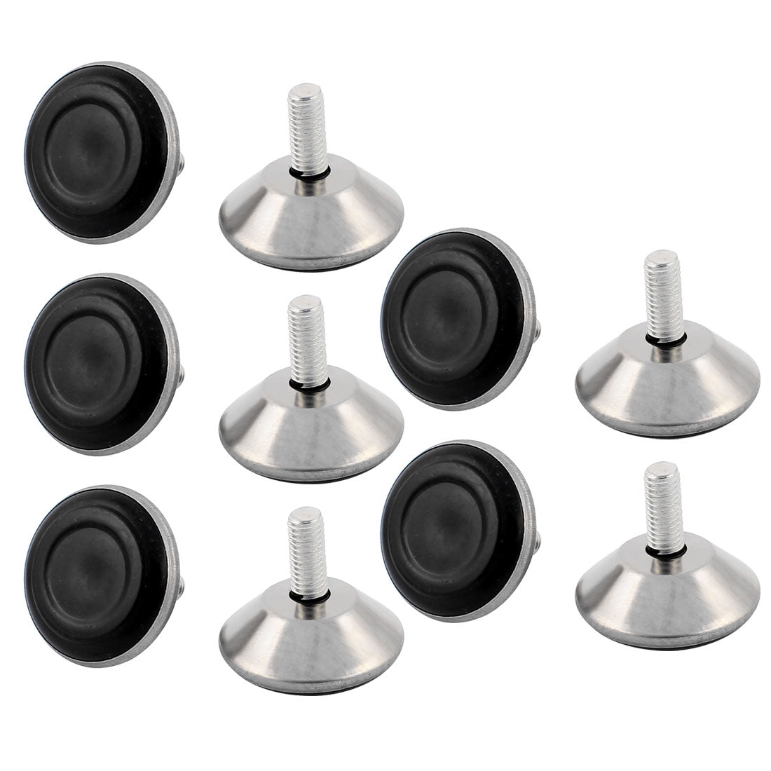 Uxcell M8x40mmx18mm Iron Adjustable Furniture Leg Table Leveling Foot ...