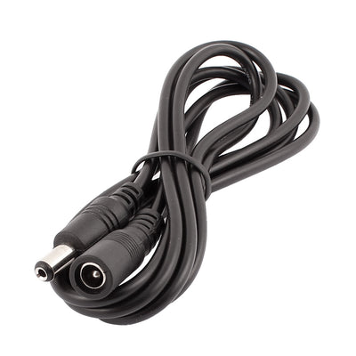 Harfington Uxcell 1.5 Meter 4.9ft DC Male to Female 5.5 x 2.1mm Cable Extension Connector For CCTV Camera