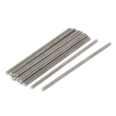 uxcell Uxcell M3 x 100mm 0.5mm Pitch 304 Stainless Steel Fully Threaded Rods Fasteners 20 Pcs