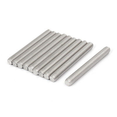uxcell Uxcell M8 x 70mm 1.25mm Pitch 304 Stainless Steel Fully Threaded Rods Bar Studs 10 Pcs