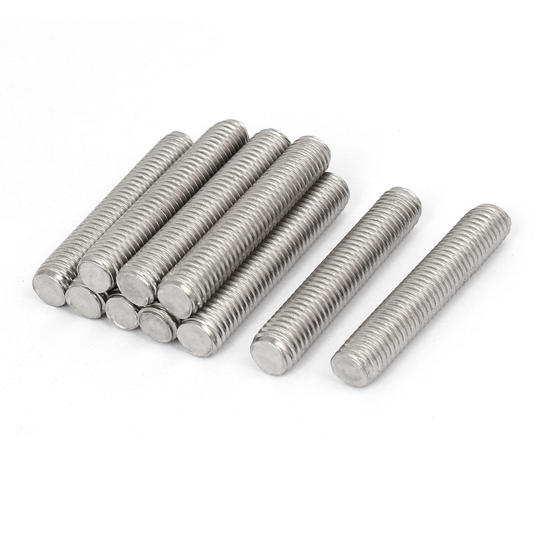 Uxcell 10pcs M10 x 55mm 1.5mm Pitch 304 Stainless Steel Fully Threaded ...