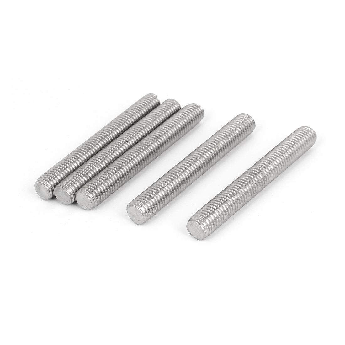 5-Pack M10 X 200mm Stainless Steel Threaded Rods - Fully Threaded Metric Studs