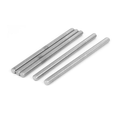 uxcell Uxcell M12 x 200mm 304 Stainless Steel Right Hand Thread Fully Threaded Rod Stud 5PCS