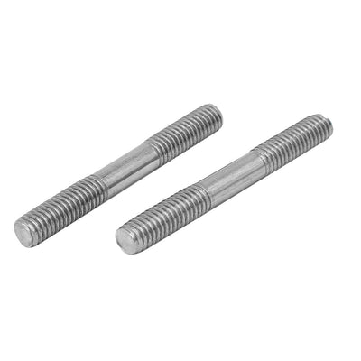 Harfington Uxcell M6x50mm 304 Stainless Steel Double End Threaded Stud Screw Bolt 50pcs