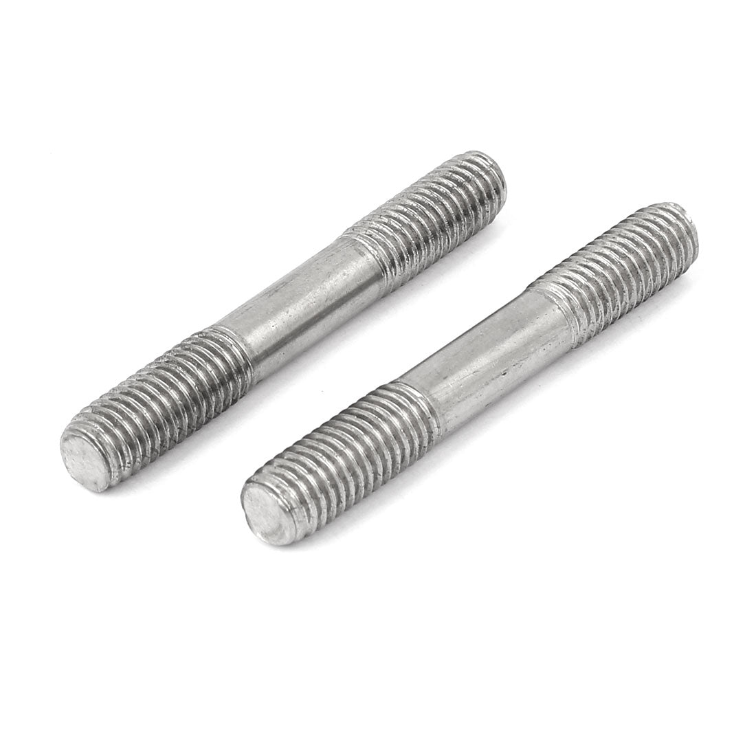 uxcell Uxcell 304 Stainless Steel Double End Thread Tight Adjustable Push Rod Stud M10x70mm 10pcs