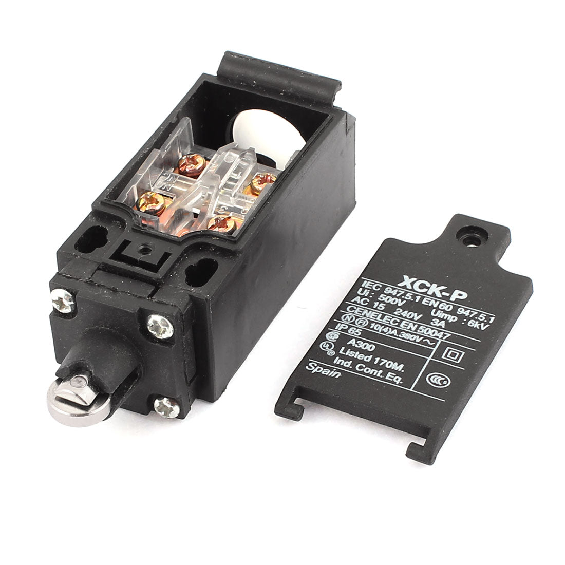 uxcell Uxcell XCK-P Parallel Roller Plunger Actuator Limit Switch AC 240V 3A