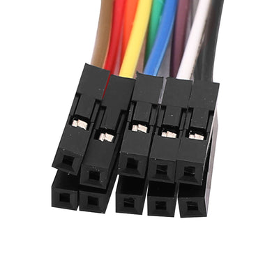 Harfington Uxcell 10 Pcs Female to Male 1P Jumper Wire Ribbon Cable Breadboard DIY 20cm Long