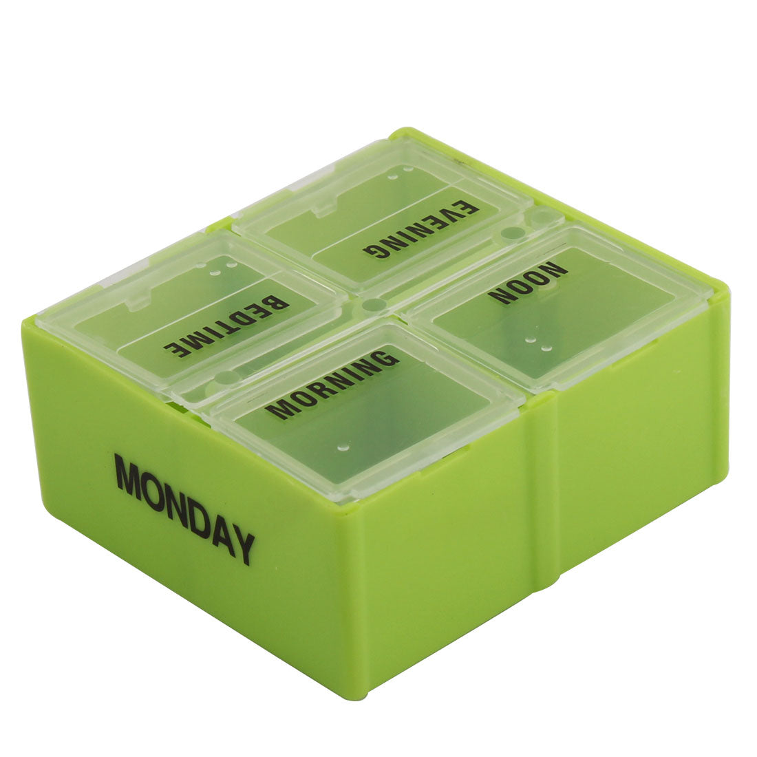 uxcell Uxcell Travel Plastic 28 Compartments Portable Medication Reminder Daily Weekly Pill Box Case