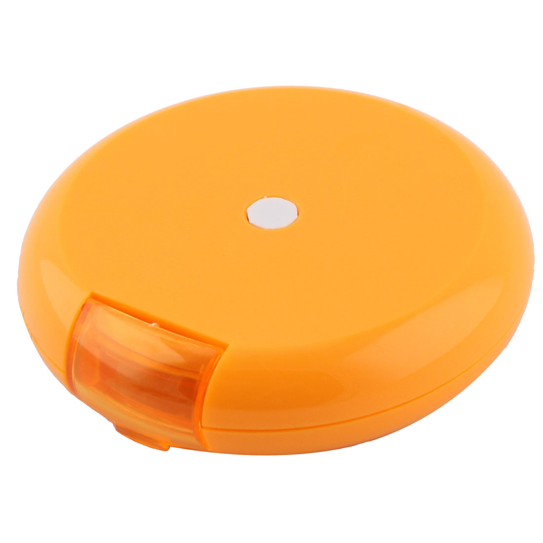 uxcell Uxcell Household Cute Fruit Style Button Rotate Weekly Pill Box Case Orange