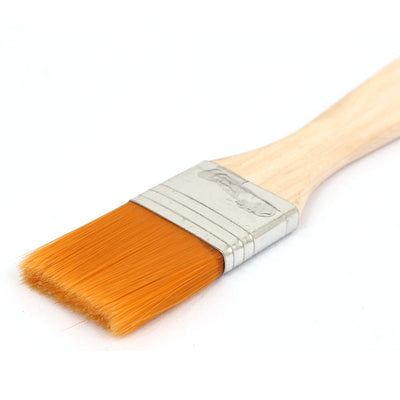 Harfington Uxcell 135mm x 22mm Wood Handle Paint Brush Paintbrush Orange for Painter