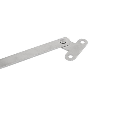 Harfington Uxcell Cabinet Cupboard Metal 180 Degree Folded Door Pivot Hinge(Left and Right) Silver Tone 2pcs