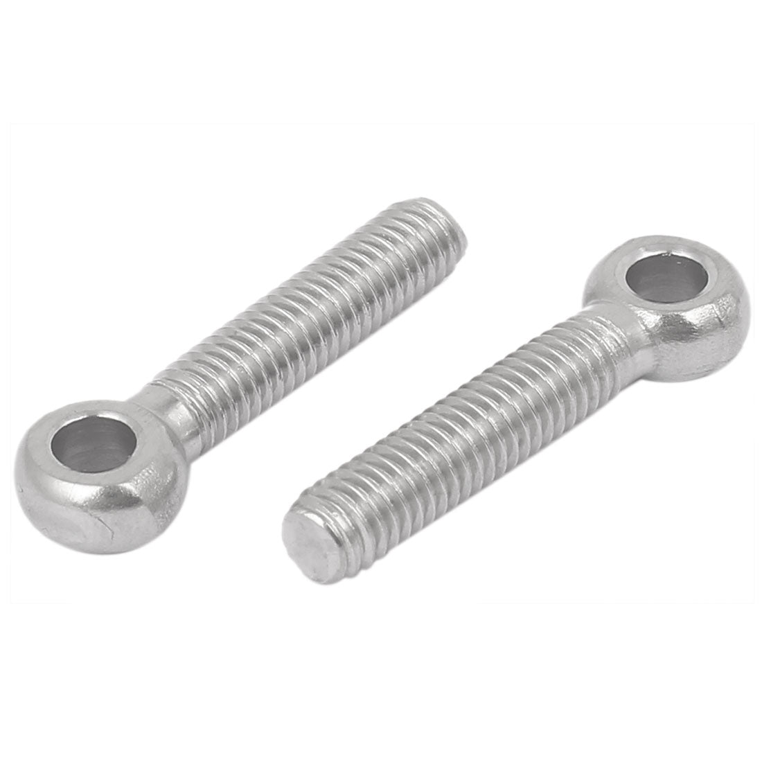 uxcell Uxcell M6 x 30mm 304 Stainless Steel Machine Shoulder Lift Eye Bolt Rigging 20pcs