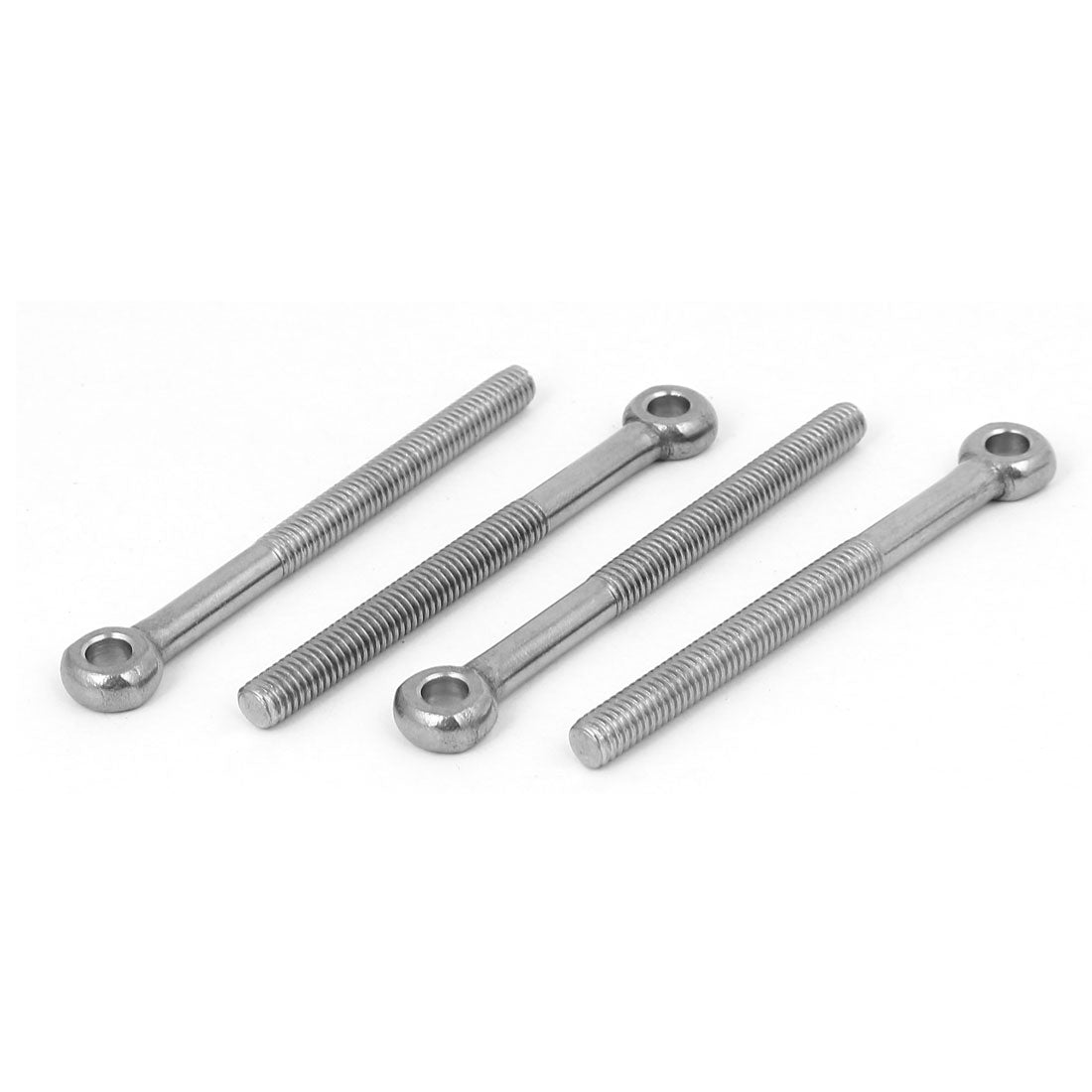 uxcell Uxcell M6 x 70mm 304 Stainless Steel Machine Shoulder Lift Eye Bolt Rigging 4pcs
