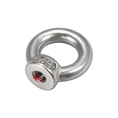 Harfington Uxcell M3 Thread Dia 304 Stainless Steel Ring Shape Lifting Eye Nut 4PCS