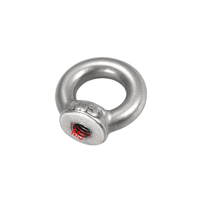 Harfington Uxcell M3 Thread Dia 304 Stainless Steel Ring Shape Eyed Bolt Lifting Eye Nut 20PCS