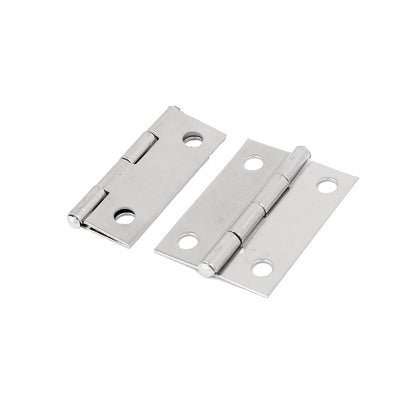 Harfington Uxcell Household Cabinet Cupboard Hardware Stainless Steel Door Hinge 38mm Long 20pcs