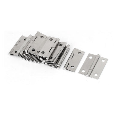 Harfington Uxcell Household Cabinet Cupboard Hardware Stainless Steel Door Hinge 38mm Long 20pcs