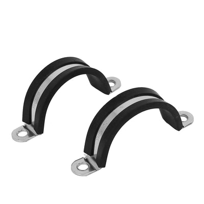 Harfington Uxcell 38mm U Clips EPDM Rubber Lined Mounting Brackets 5pcs for Pipe Tube Cable