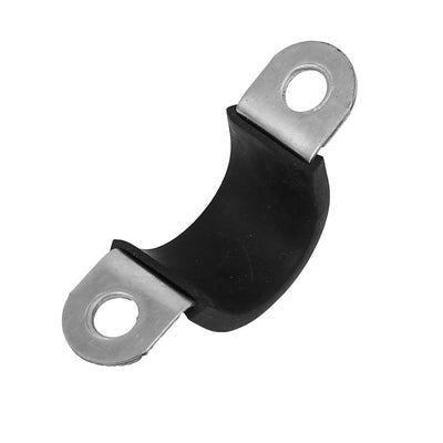Harfington Uxcell 18mm U Clips EPDM Rubber Lined Mounting Brackets Clamps 5pcs for Pipe Tube Cable