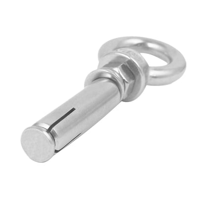 Harfington Uxcell M6x50mm 304 Stainless Steel Ring Lifting Sleeve Expansion Closed Hook Eye Bolt