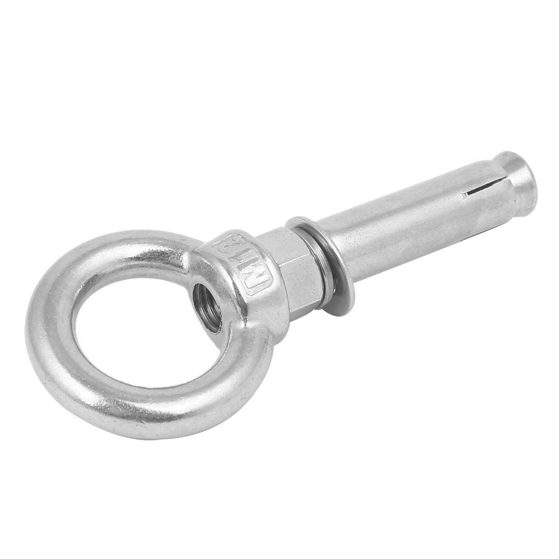 uxcell Uxcell M12 x 80mm 304 Stainless Steel Ring Lifting Anchor Eye Bolt Expansion Eyebolt