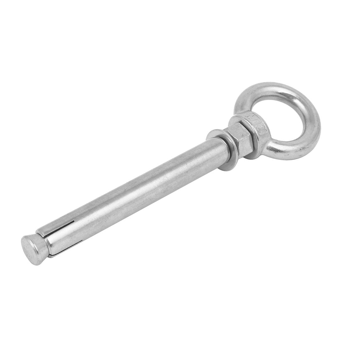 uxcell Uxcell M12x150mm 304 Stainless Steel Ring Lifting Sleeve Expansion Closed Hook Eye Bolt