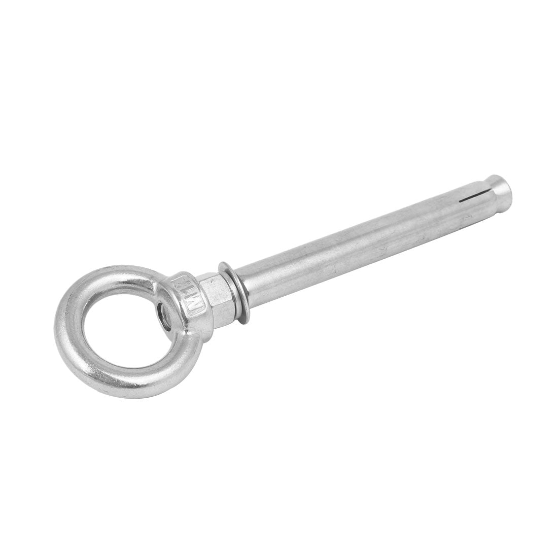 uxcell Uxcell M12x150mm 304 Stainless Steel Ring Lifting Sleeve Expansion Closed Hook Eye Bolt