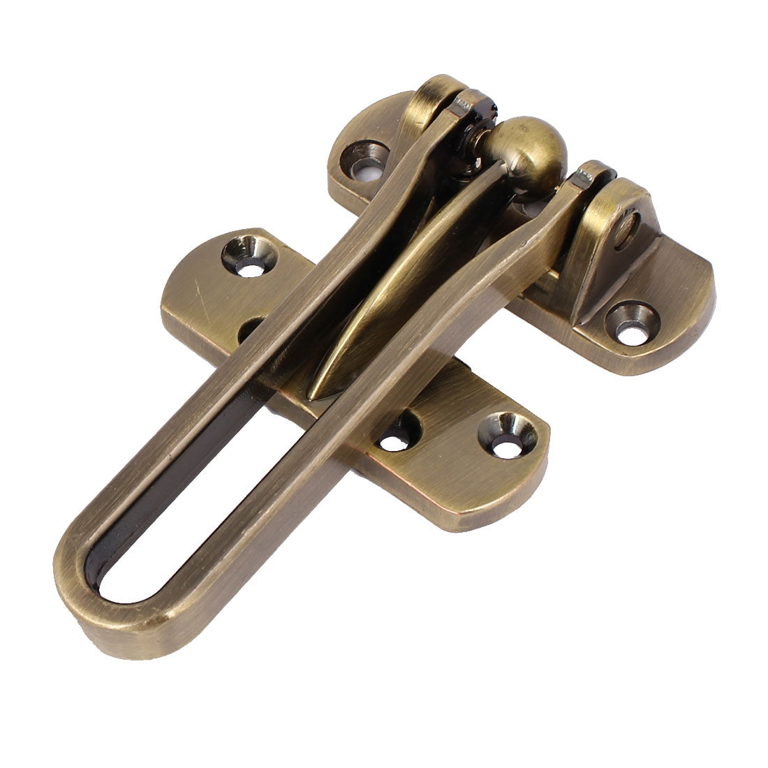 uxcell Uxcell Household Alloy Security Door Guard Buckle Clasp Padlock Latch Lock Bronze Tone