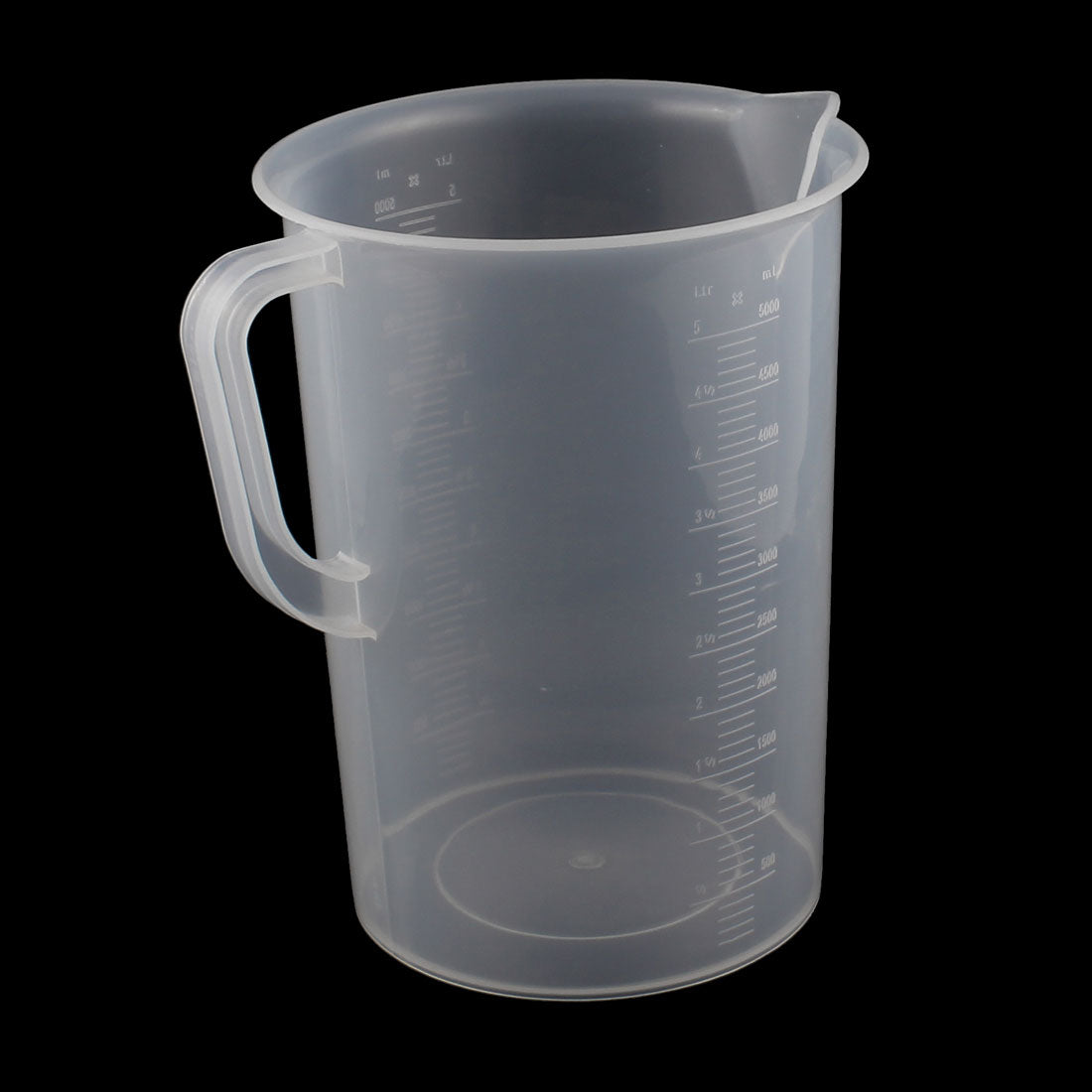 uxcell Uxcell Kitchen Labotary 5000mL Plastic Measuring Cup Jug Pour Spout Container
