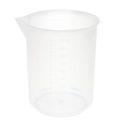 uxcell Uxcell Kitchen Labotary 1000mL Plastic Measurement Cup Jug Pour Spout Container