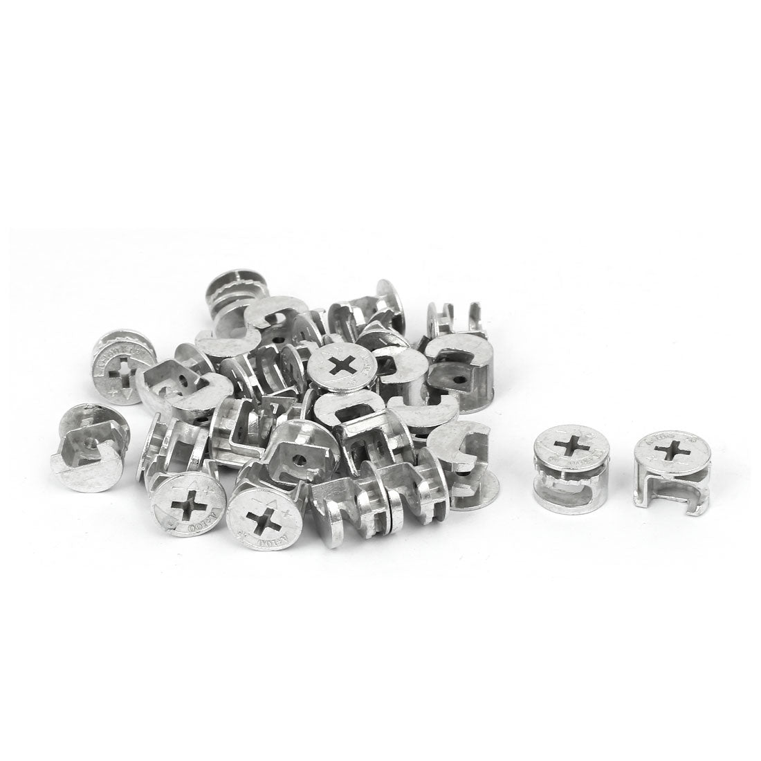 uxcell Uxcell Furniture Hardware Connecting Fitting Eccentric Cam Wheel 15mm Diameter 30pcs