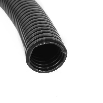 Harfington Uxcell 10 M 12 x 15.8 mm PE Flexible Corrugated Conduit Tube for Garden,Office Black