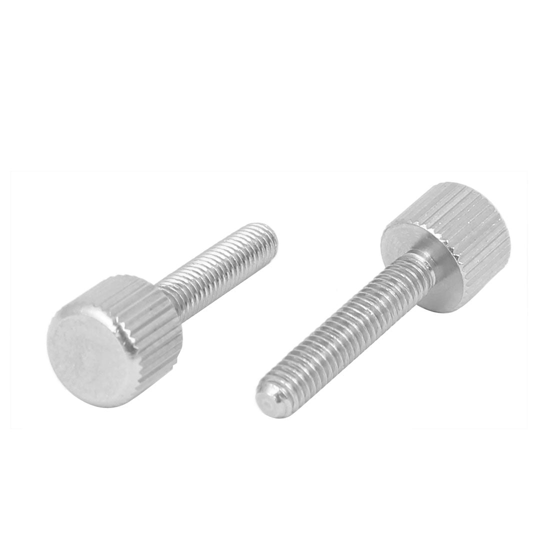 uxcell Uxcell Computer PC Case Stainless Steel Flat Head Knurled Thumb Screw M4 x 20mm 15pcs