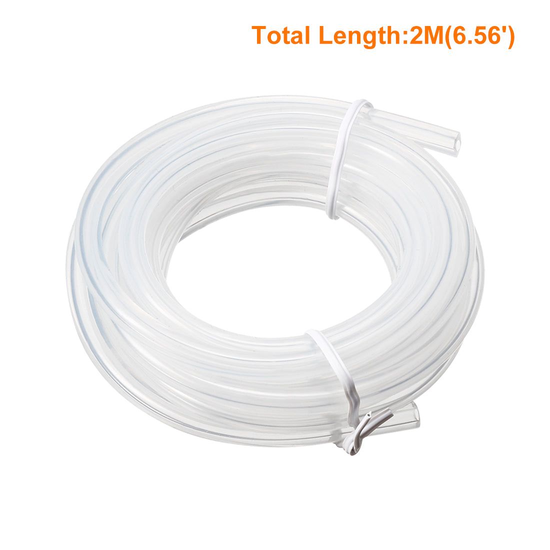 uxcell Uxcell Silicone Tube 2 Meters Flexible Silicone Rubber Tubing Water Air Hose Pipe for Pump Transfer