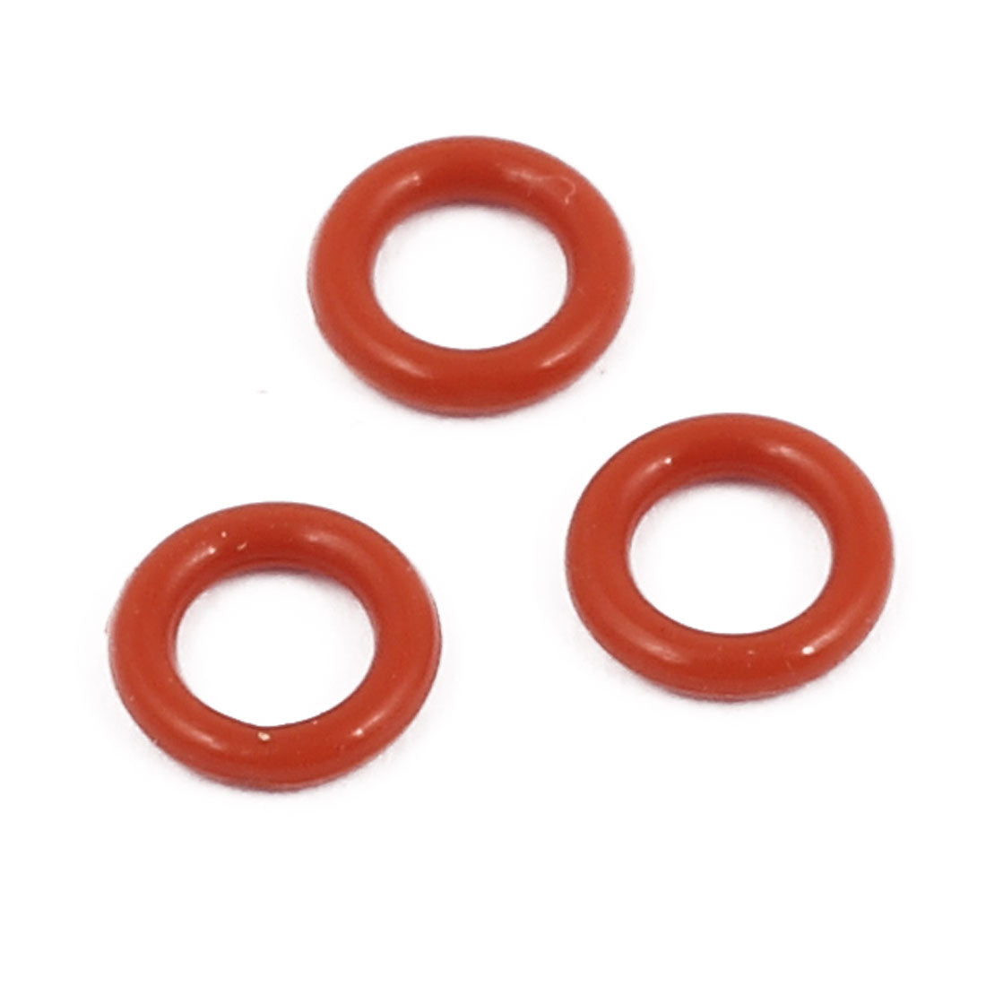 uxcell Uxcell 50Pcs 5mm x 1mm Rubber O-rings NBR Heat Resistant Sealing Ring Grommets Red
