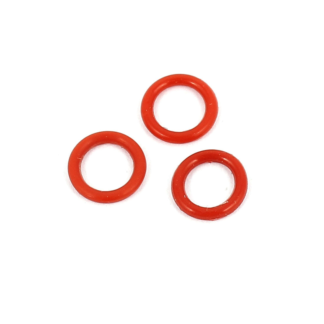 uxcell Uxcell 100Pcs 6mm x 1mm Rubber O-rings NBR Heat Resistant Sealing Ring Grommets Red