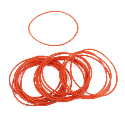 Harfington Uxcell 20Pcs 36mm x 1mm Rubber O-rings NBR Heat Resistant Sealing Ring Grommets Red