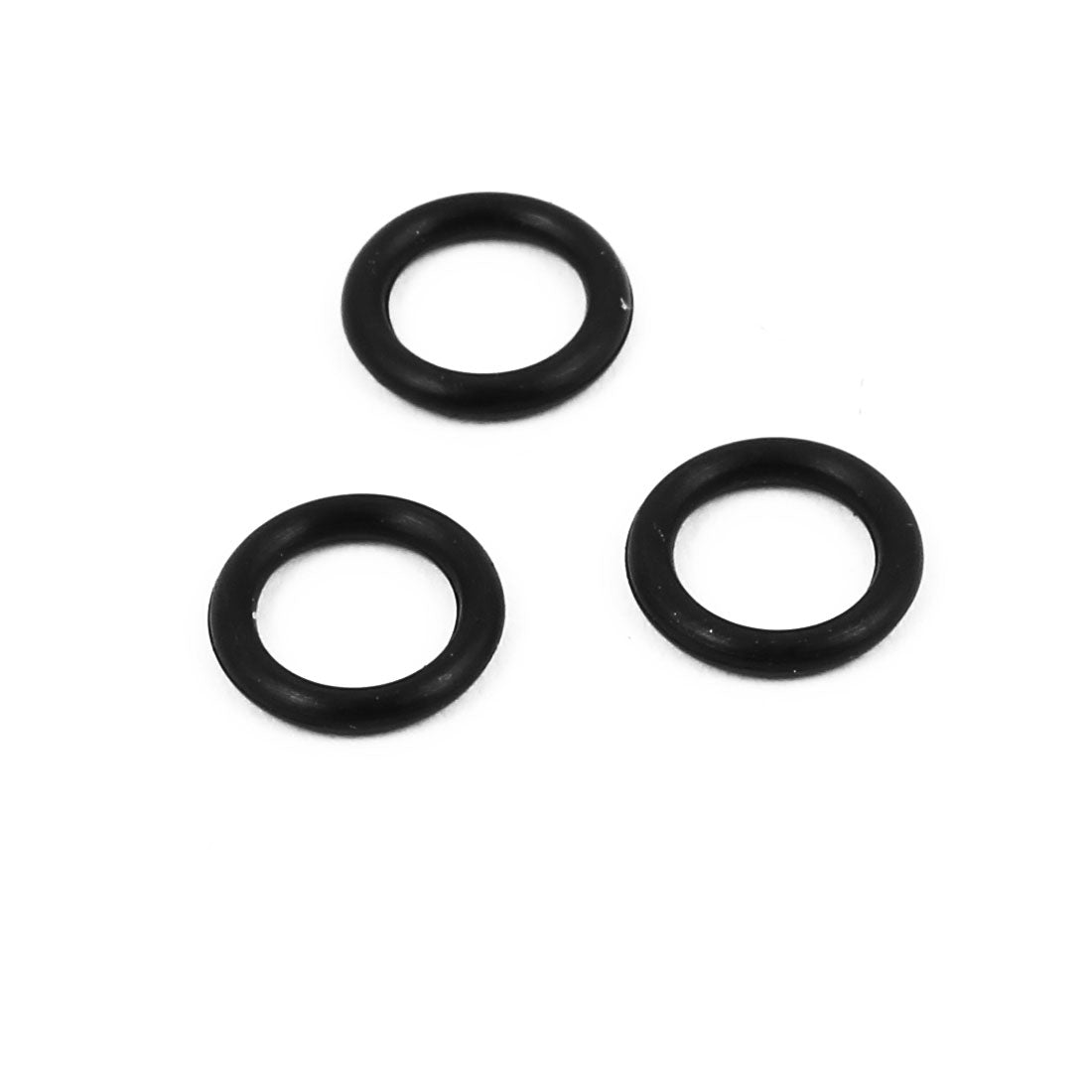 uxcell Uxcell 100Pcs 5mm Inner Dia Nitrile Rubber O-rings Heat Resistant Sealing Grommets Black