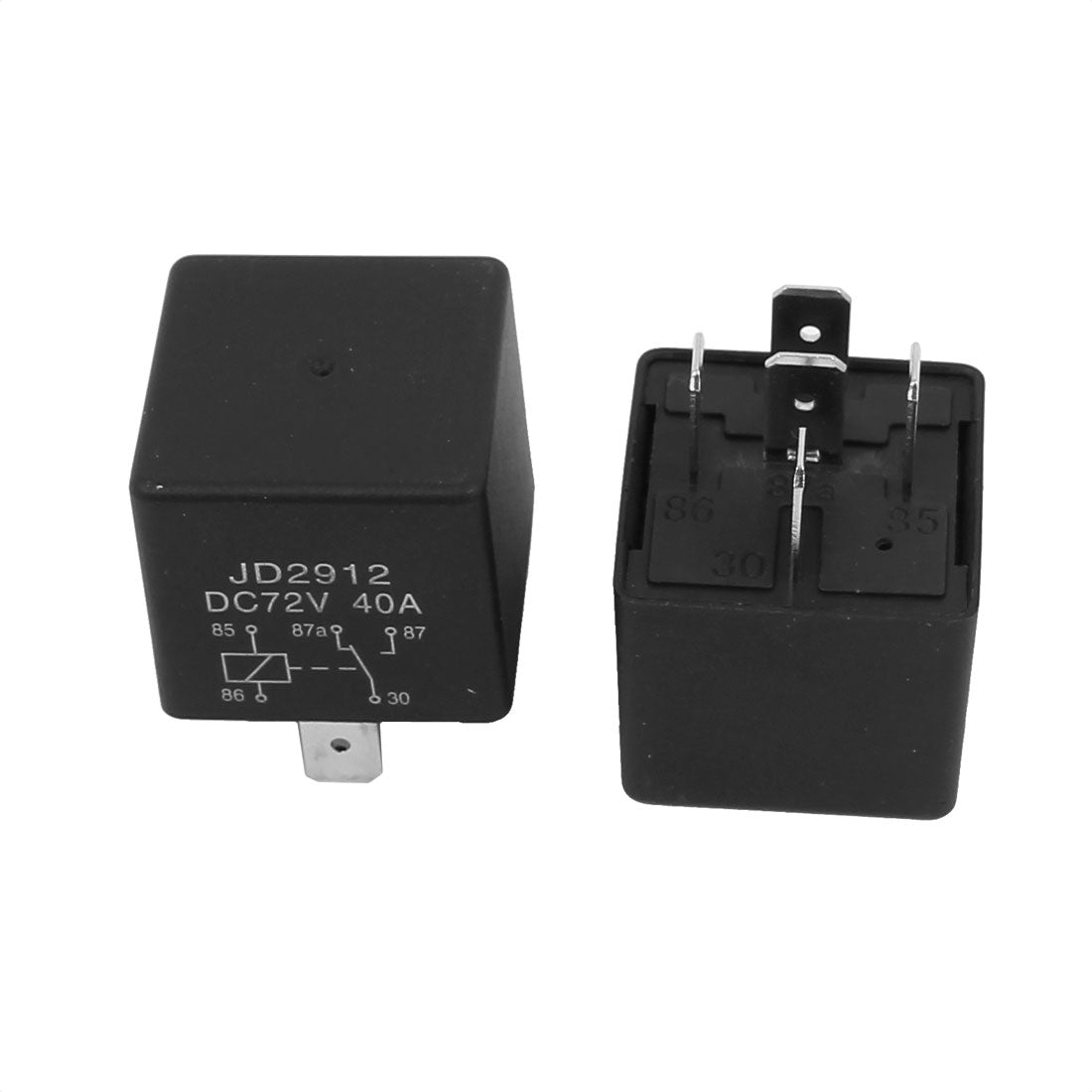 uxcell Uxcell JD2912 DC 72V Coil 40A 5 Pins SPDT Security Power Relay 5pcs