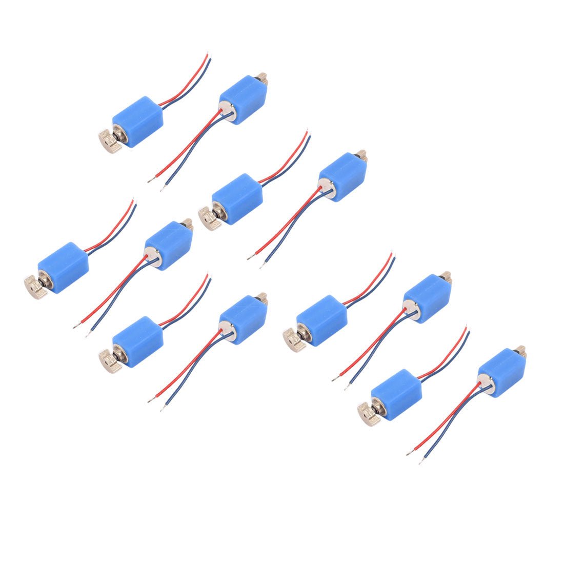 uxcell Uxcell 12 Pcs DC 3V 4 x 8mm 3500RPM Mini Vibration Motor Blue for Cell Phone