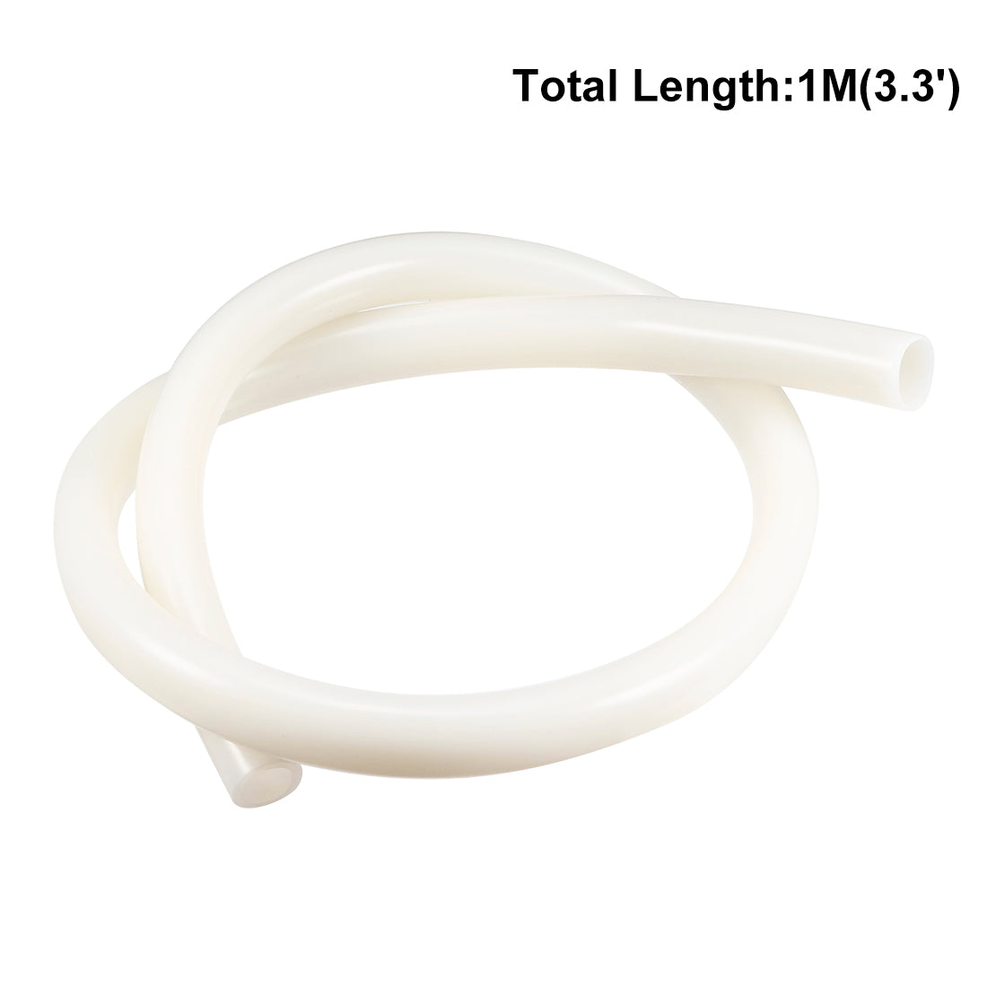 uxcell Uxcell Silicone Tube 1 Meter Flexible Silicone Rubber Tubing Water Air Hose Pipe for Pump Transfer