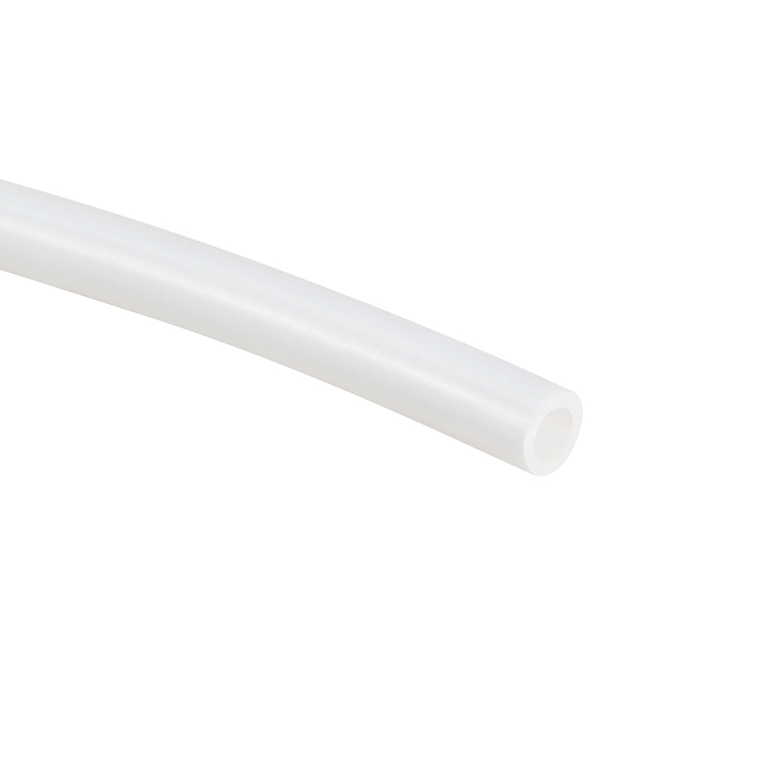 Uxcell 4mm ID X 6mm OD Silicone Rubber Tubing - 16.4 Ft Flexible Hose For Water, Air, Pumps (Translucent)