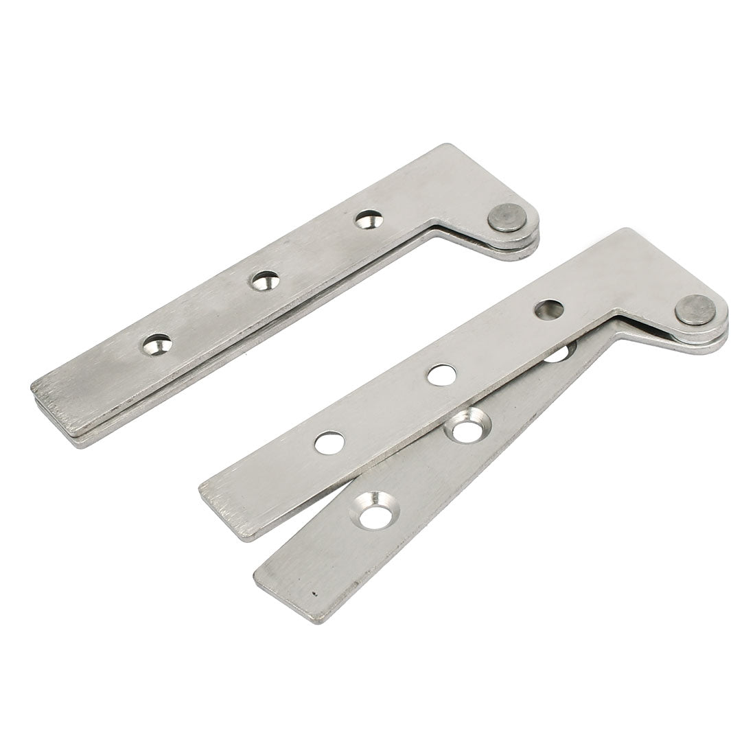 uxcell Uxcell Window Door 360 Degree Rotatable Pivot Hinge Silver Tone 100x32x5mm 2pcs