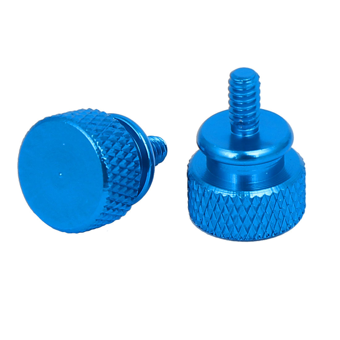 Uxcell 10-Pack #6-32 Fully Threaded Knurled Thumb Screws – Purple Aluminum Alloy For PC Cases & Panels