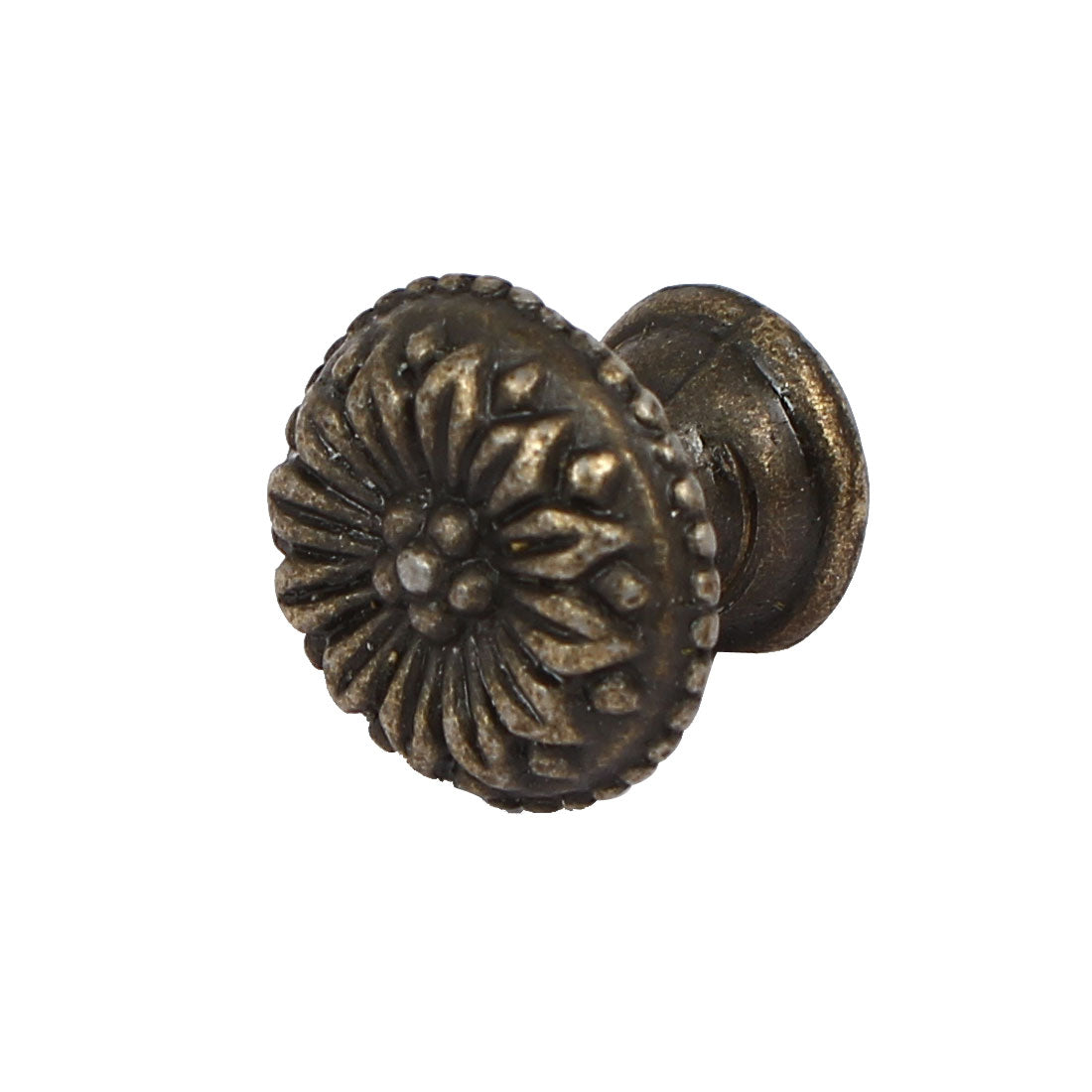 uxcell Uxcell Drawer Dresser Desk Single Hole Metal Round Pull Knob Bronze Tone
