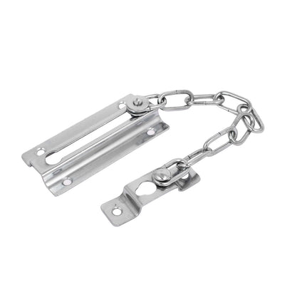 Harfington Uxcell Home Store Security Slide Bolt Door Chain Lock Silver Tone 260mm Length