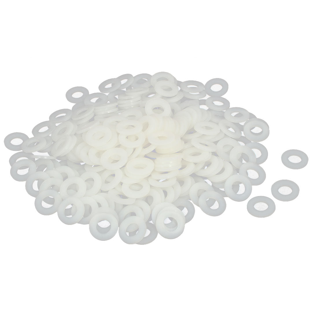 Uxcell Uxcell M2 x 5mm x 1mm Nylon Flat Washers Spacers Gaskets Fastener White 400PCS