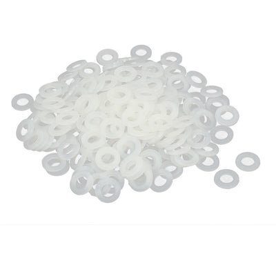Harfington Uxcell M5 x 10mm x 1mm Nylon Flat Insulating Washers Gaskets Spacers Grey White 300PCS