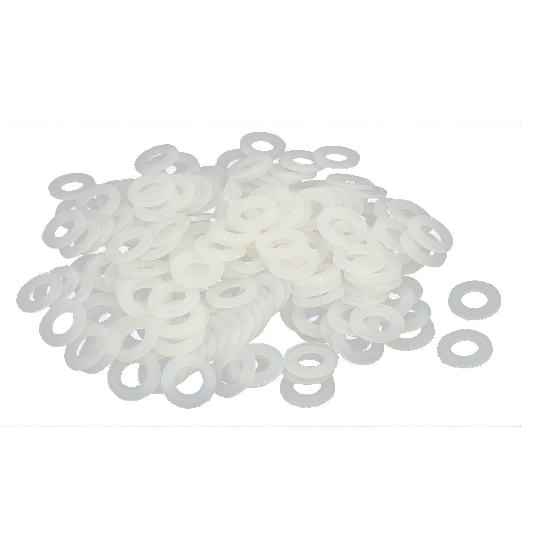 Uxcell Uxcell M6 x 12mm x 1.2mm Nylon Flat Insulating Washers Gaskets Spacers Fastener 200PCS