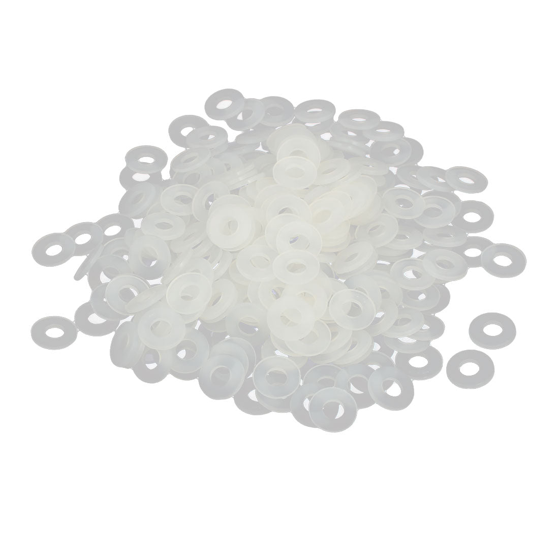 Uxcell Uxcell M5 x 10mm x 1mm Nylon Flat Insulating Washers Gaskets Spacers Grey White 300PCS